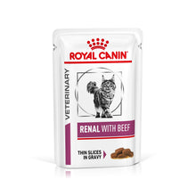 Royal Canin Veterinary Health Nutrition Renal Adult Wet Cat Food In Gravy - Beef - 48x85g Pouches