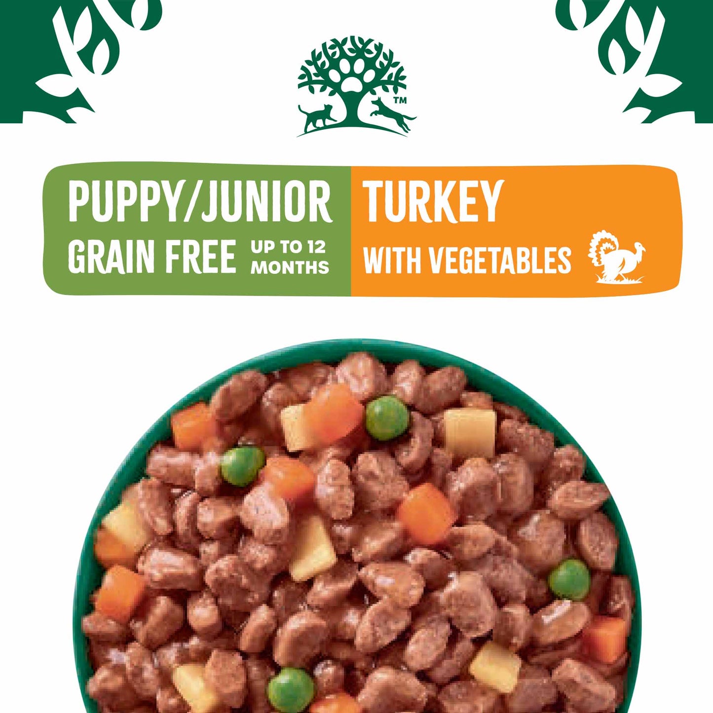 James Wellbeloved Grain Free Puppy Wet Dog Food in Gravy - Turkey - 12x90g Pouches
