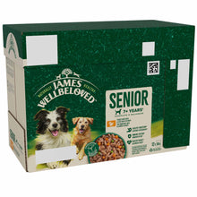 James Wellbeloved Senior Wet Dog Food in Gravy - Turkey & Rice - 12x90g Pouches