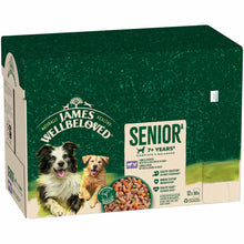 James Wellbeloved Senior Wet Dog Food in Gravy - Lamb & Chicken - 12x90g Pouches