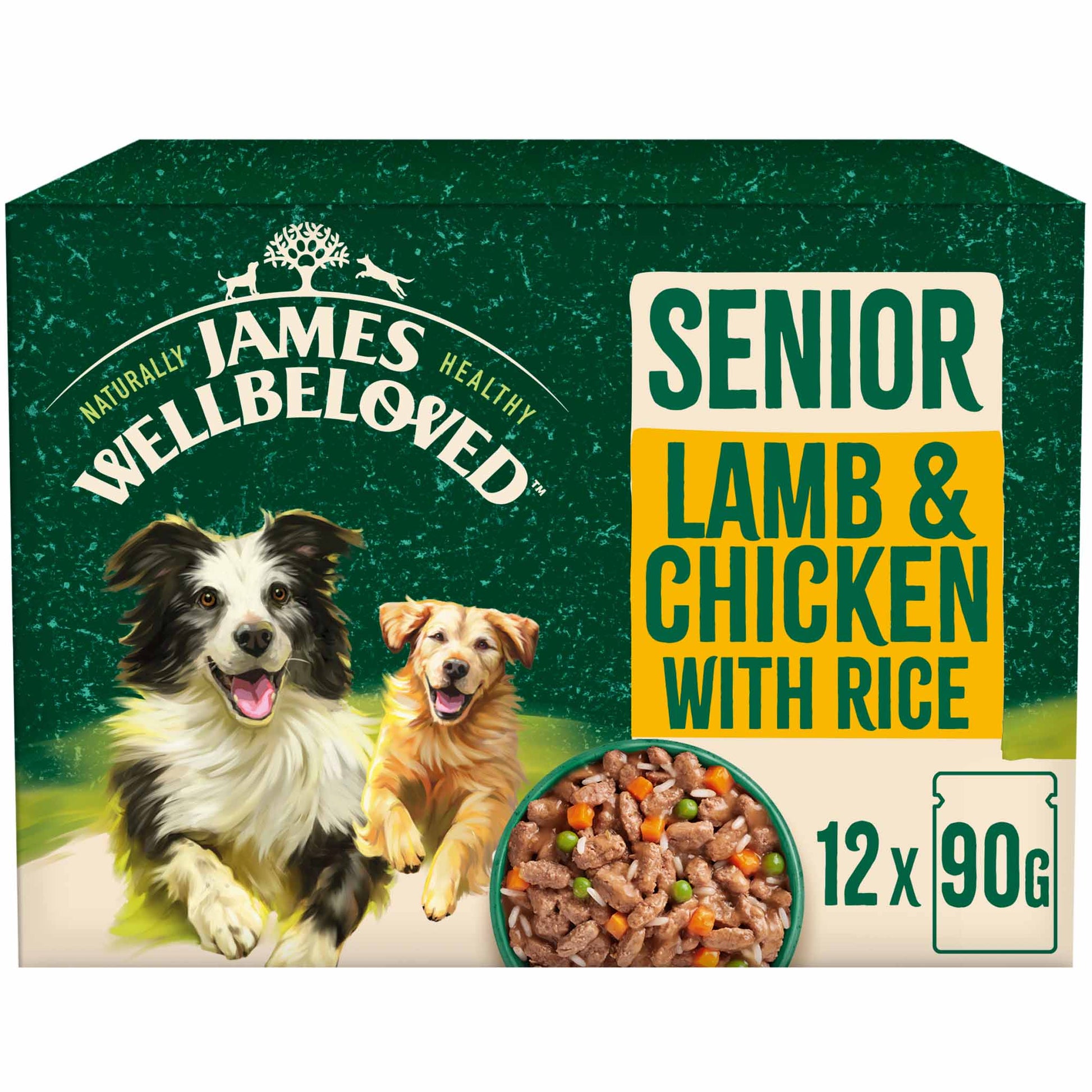 James Wellbeloved James Wellbeloved Chicken Lamb Turkey Senior Wet Dog Food pet food packaging