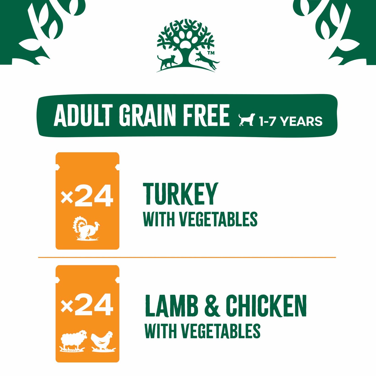 James Wellbeloved Grain Free Adult Wet Dog Food in Gravy - Mixed Selection - 48x90g Pouches