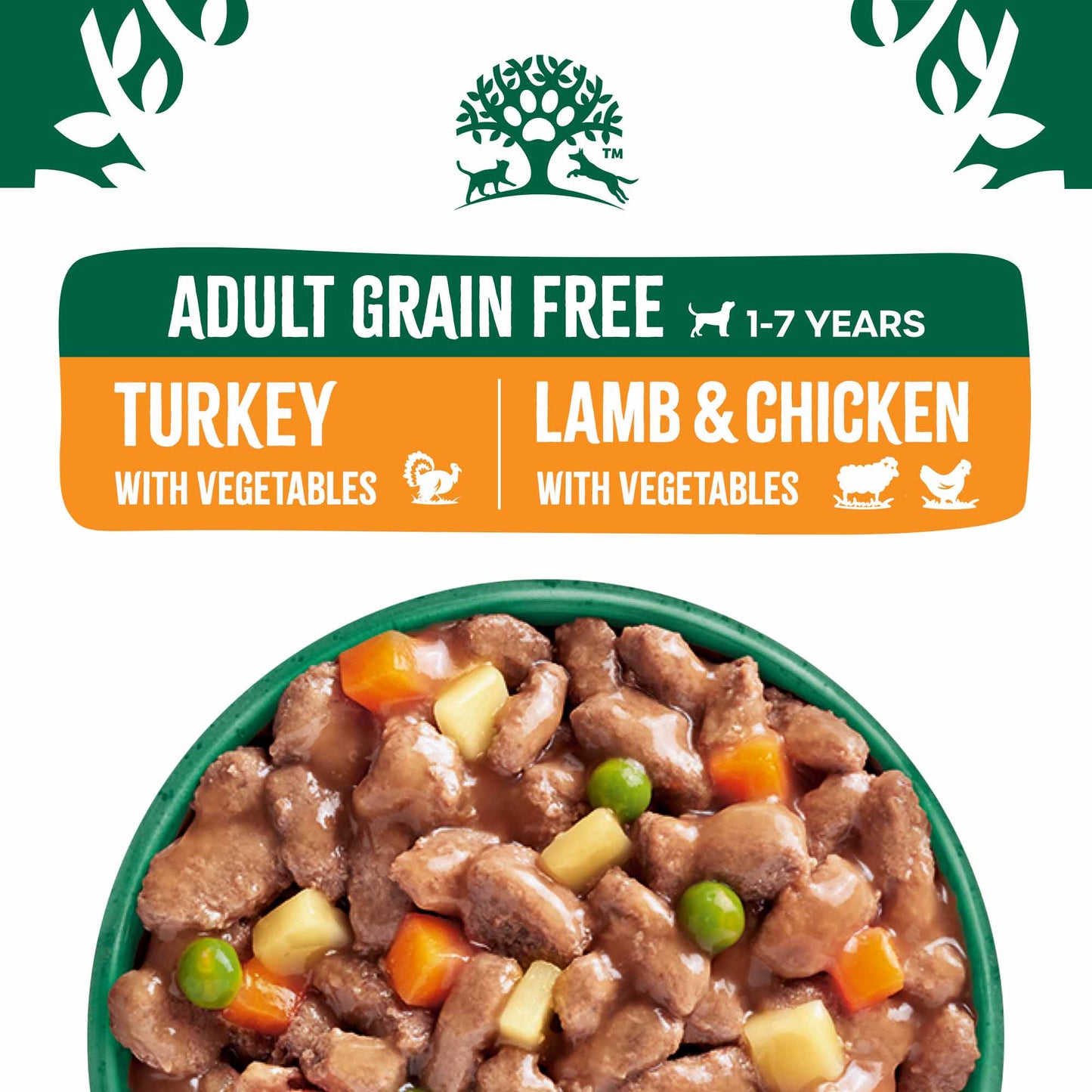 James Wellbeloved Grain Free Adult Wet Dog Food in Gravy - Mixed Selection - 48x90g Pouches