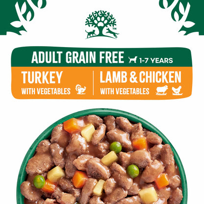 James Wellbeloved Grain Free Adult Wet Dog Food in Gravy - Mixed Selection - 48x90g Pouches