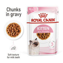 Royal Canin Feline Health Nutrition Kitten Wet Cat Food in Gravy - 12x85g Pouches