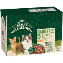 James Wellbeloved Grain Free Kitten Wet Cat Food in Gravy - Turkey - 12x85g Pouches