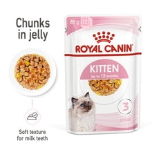 ROYAL CANIN Feline Health Nutrition Wet Kitten Food In Jelly - 12x85g Pouches