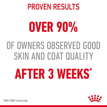 ROYAL CANIN Hair & Skin Care Adult Wet Cat Food In Jelly - 12x85g Pouches