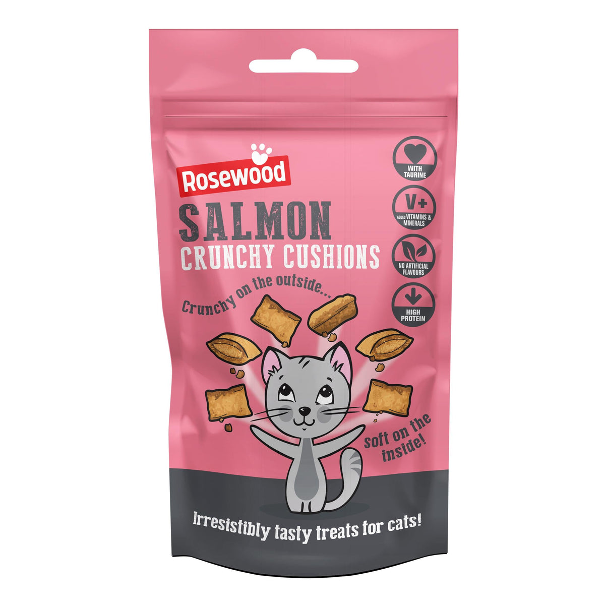 Daily Eats Crunchy Cat Treats - Salmon Cushions