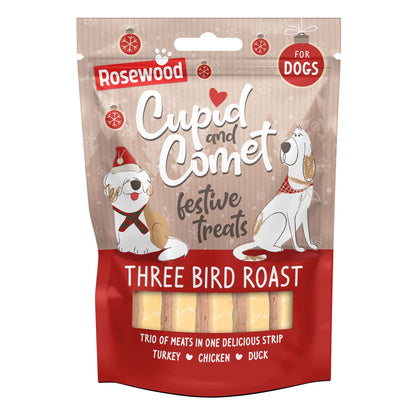 Rosewood Cupid & Comet Three Bird Roast Strips - 100g