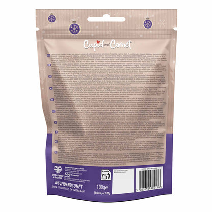 Rosewood Cupid & Comet Festive Choc Buttons Treats for Dogs - 150g