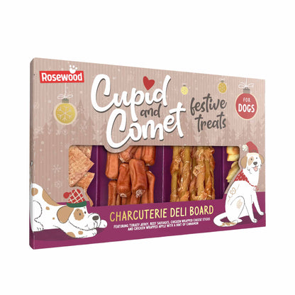 Rosewood Cupid & Comet Charcuterie Deli Board Dog Treats - 200g