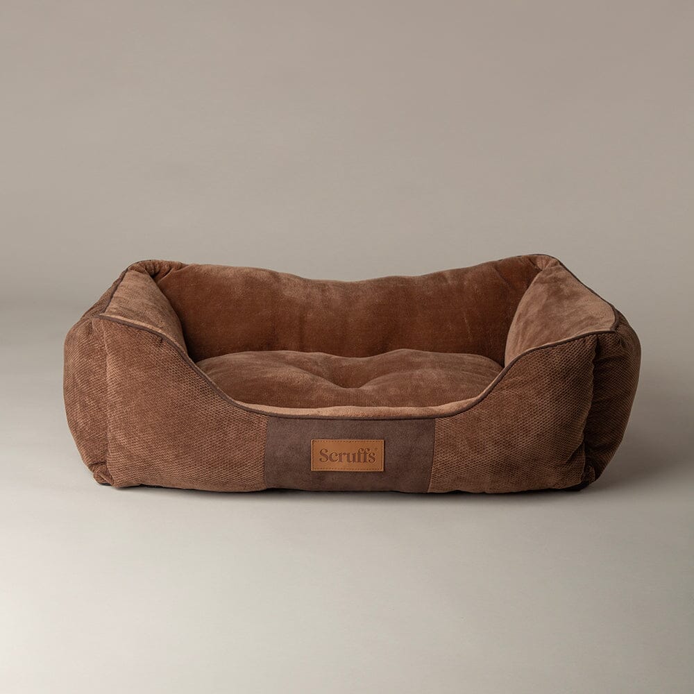 Scruffs Chester Box Dog Bed - Chocolate Brown