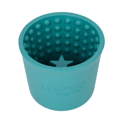 LickiMat Yoggie Pot Dog Slow Feeder - Turquoise
