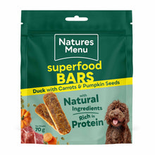 Natures Menu Superfood Bars for Adult Dogs - Duck with Carrot & Pumpkin -  70g