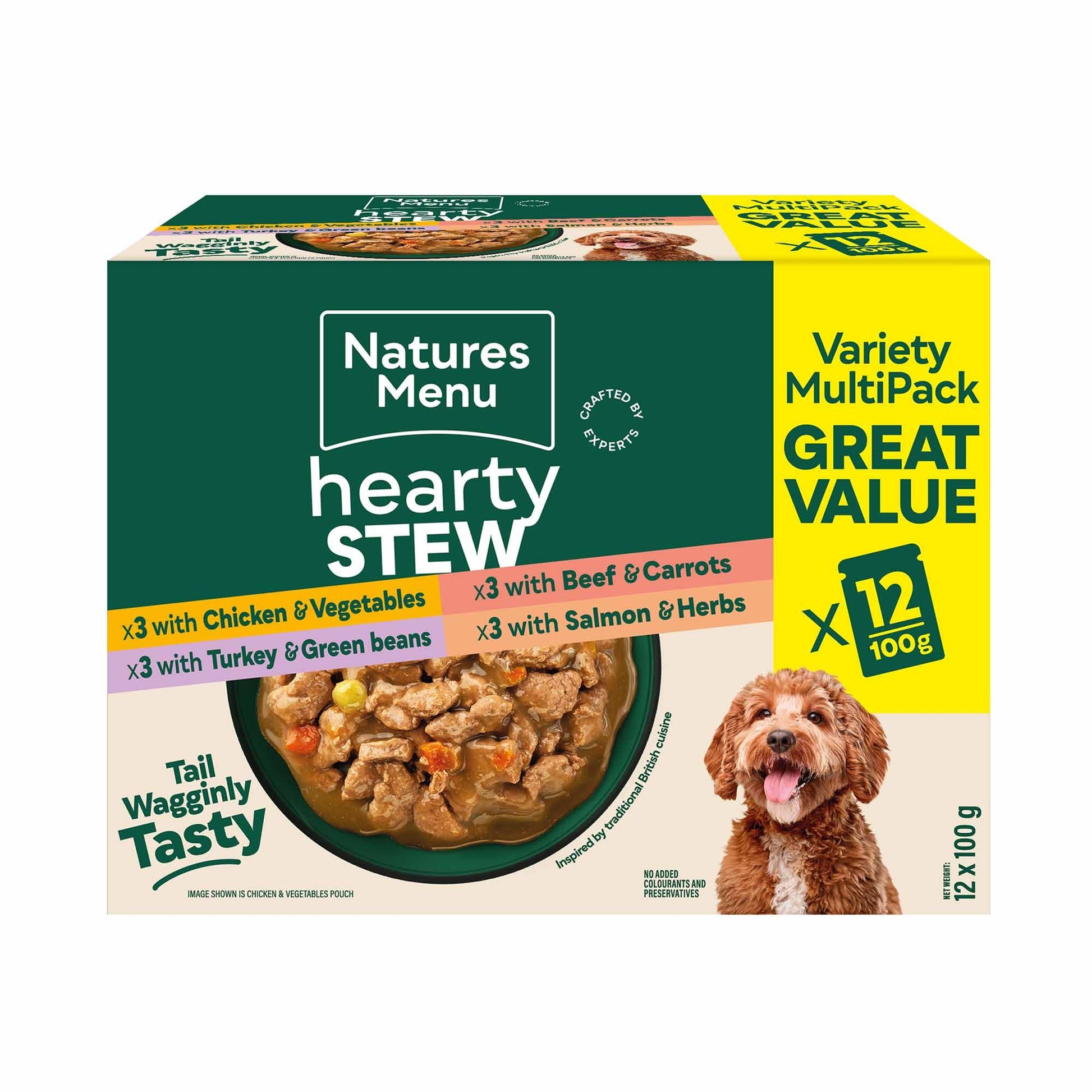 Natures menu Natures Menu Stew Variety Adult Wet Dog Food pet food packaging