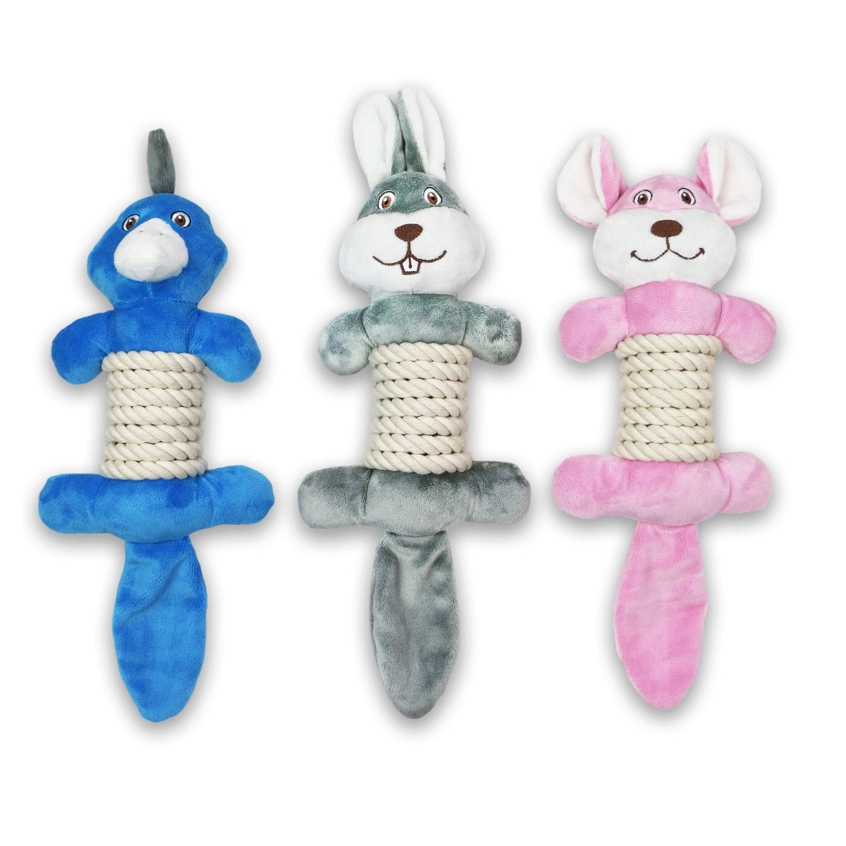 Made From Recycled Material Soft Dog Toy - Rope Bellies