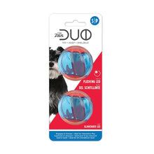 Zeus Duo Ball Dog Toy with Flashing LED - Small - 2 Pack