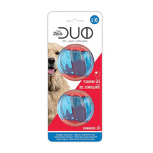 Zeus DUO Ball Dog Toy with Flashing LED - Large - 2 Pack