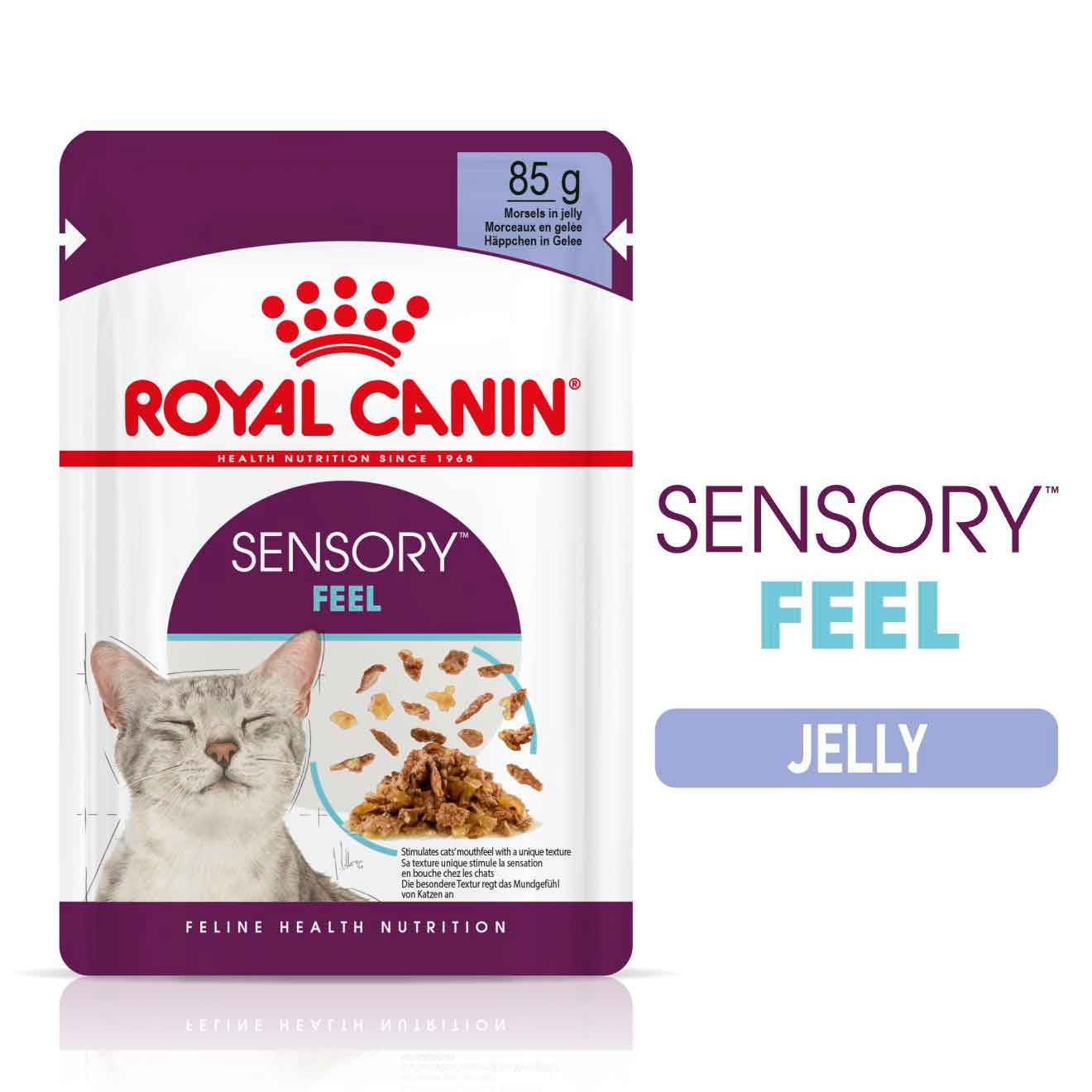 Royal Canin Feline Health Nutrition Sensory Feel in Jelly Wet Cat Food - 12x85g Pouches