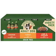 James Wellbeloved Grain Free Adult Wet Dog Food - Turkey, Lamb and Chicken in Loaf - 12x400g cans