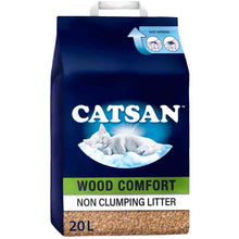 CATSAN Wood Comfort Non Clumping Cat Litter - 20Ltr