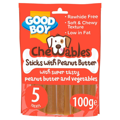 Good Boy Good Boy Chewables Rawhide Peanut Butter Stick pet food packaging