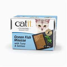 Catit Cuisine Wet Cat Food - Ocean Fish Mousse with Tuna & Salmon - 12x90g