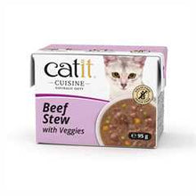 Catit Cuisine Wet Cat Food - Beef Stew with Veggies - 12x95g