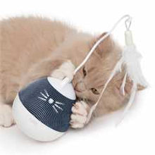 Catit Pixi Spinner Electronic Cat Toy - White & Blue