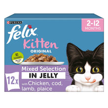 Felix Original Kitten Wet Cat Food in Jelly - Mixed Selection - 12x100g Pouches