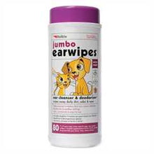 Petkin Jumbo Ear Wipes Pack of 80