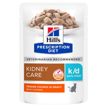 Hills Prescription Diet k/d Early Stage Kidney Care Wet Cat Food - 12x85g Pouches