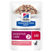 Hills Prescription Diet i/d Digestive Care Wet Cat Food - Salmon - 12x85g Pouches