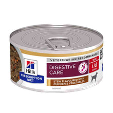 Hills Prescription Diet i/d Stress Mini Wet Dog Stew - Chicken & Veg - 24x156g Cans
