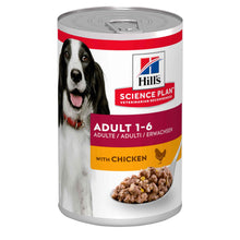 Hills Science Plan Adult Wet Dog Food - Chicken - 12x370g Cans