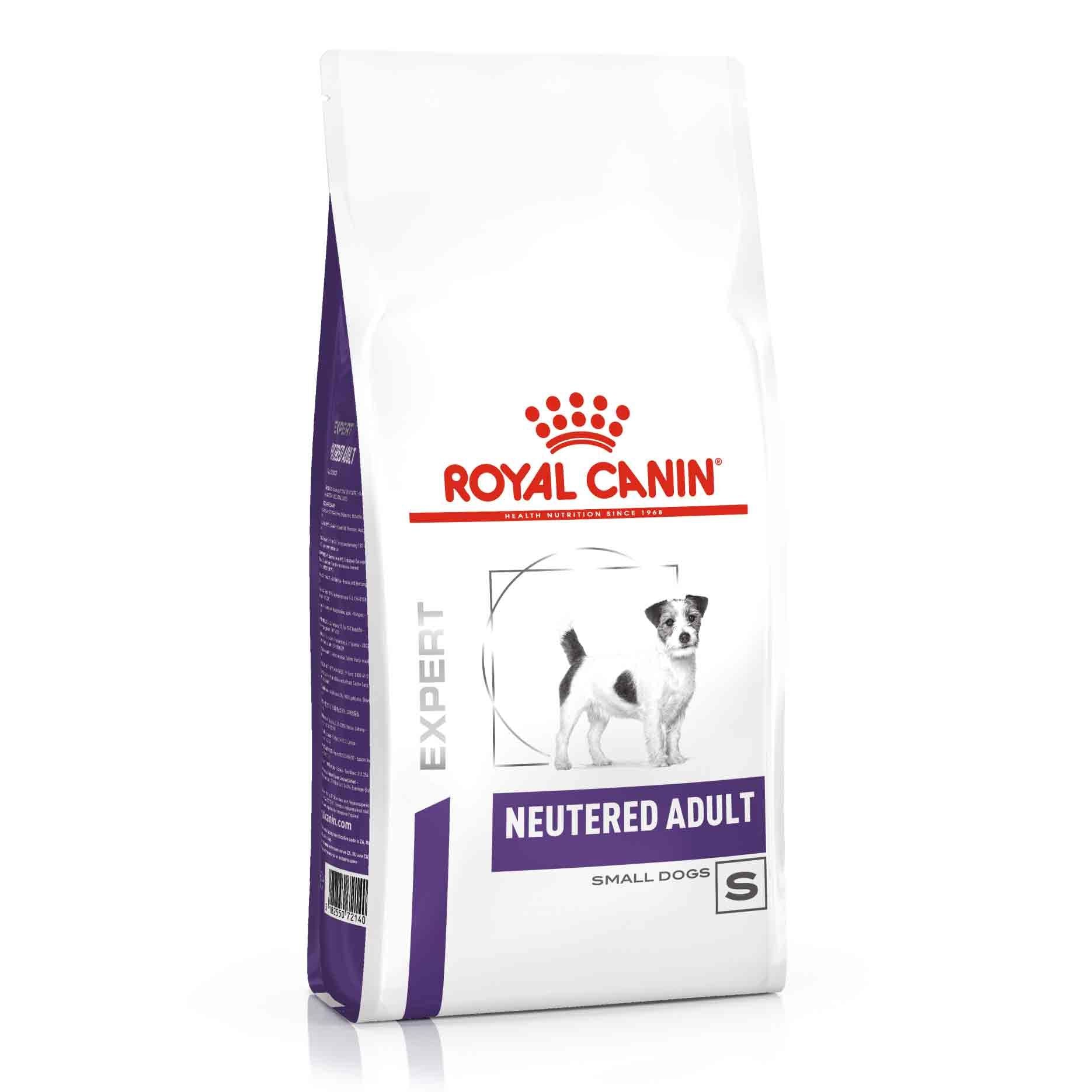 Royal Canin Royal Canin Veterinary Neutered Small Adult Dry Dog Food pet food packaging