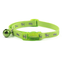 Ancol Hi-Vis Kitten Collar - Green - 15-22cm
