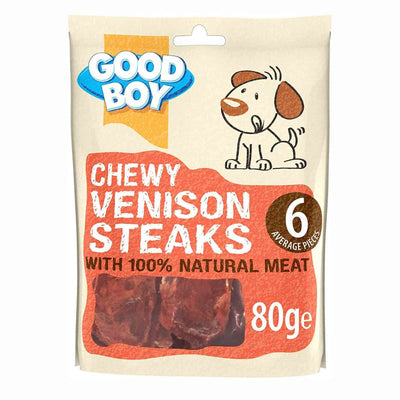Good Boy Good Boy Pawsley Chewy Steaks Venison Adult pet food packaging