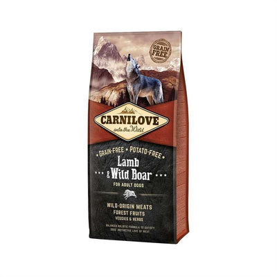 Carnilove Carnilove Grain Free Boar Lamb Adult Dry Dog pet food packaging