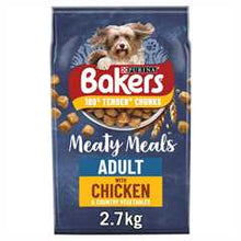 Bakers Meaty Meals Adult Dry Dog Food - Beef