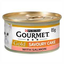Gourmet Gold Savoury Cake Wet Cat Food - Salmon - 12x85g Cans