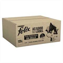 Felix As Good As It Looks Adult Wet Cat Food in Jelly -  Ocean Feasts Selection - 120x85g Pouches