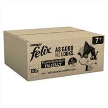 Felix As Good As It Looks Senior Wet Cat Food in Jelly - Mixed Selection - 120x85g Pouches