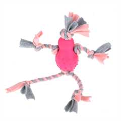 Little Rascals Fleecy Man - Pink Puppy Toy