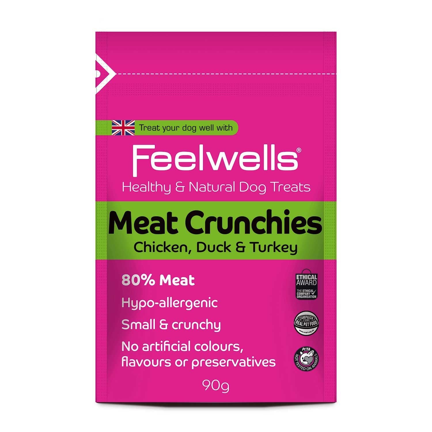 Feelwells Feelwells Crunchies Adult Treat Dog Food pet food packaging