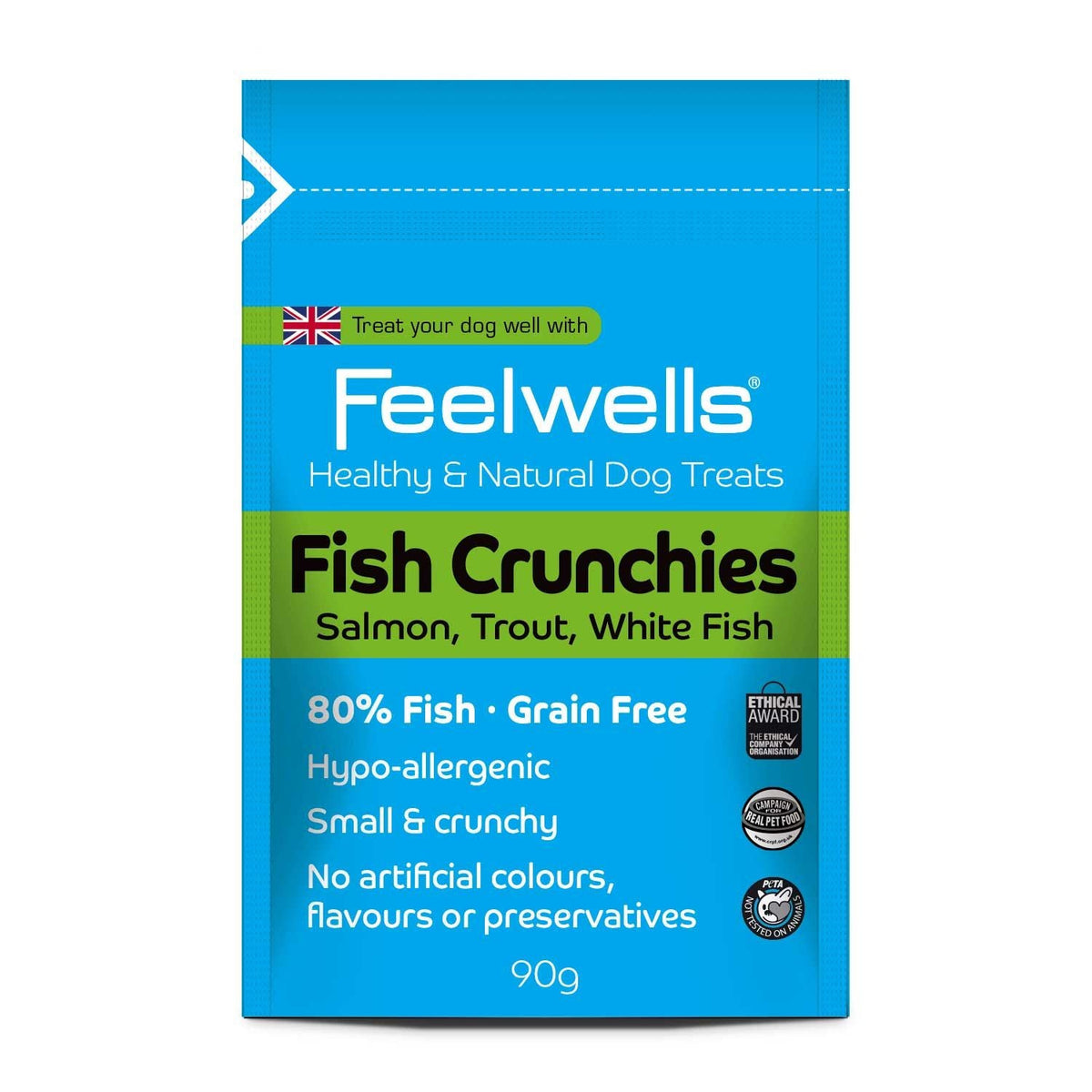 Feelwells Feelwells Crunchies Grain Free Adult Treat pet food packaging