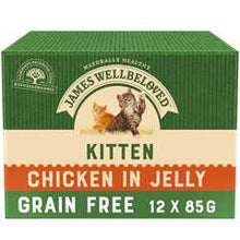 James Wellbeloved Kitten Grain Free Wet Cat Food in Jelly - Chicken - 12x85g Pouches