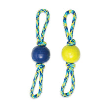 Zeus Fitness Double Tug Dog Toy with Encased Tennis Ball
