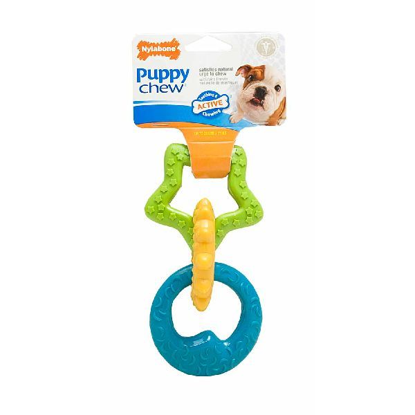 Nylabone Bacon Puppy Rings Chew - Small